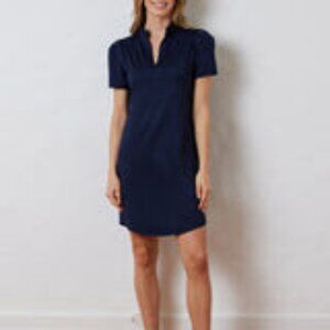 Dudley Stephens Navy Short Sleeve Shift Dress